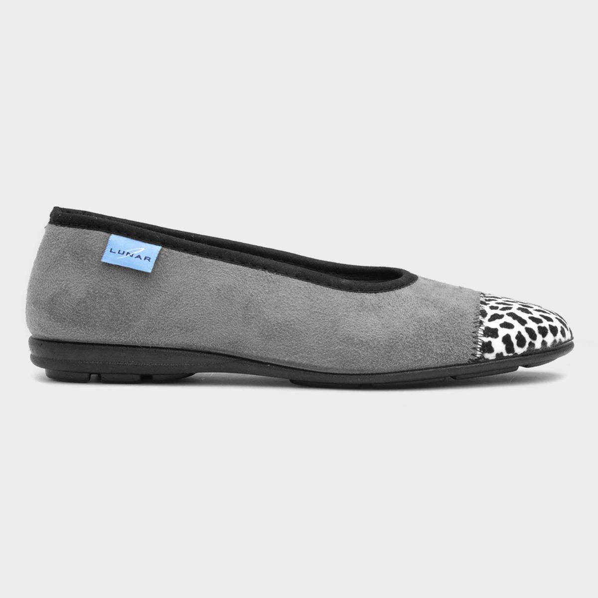 Jessie Womens Grey Pump Slippers