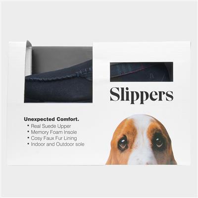 Andreas Mens Navy Leather Moccasin