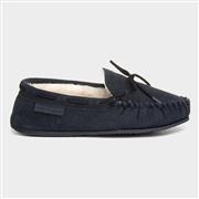 Hush Puppies Allie Womens Navy Leather Moccasin (Click For Details)