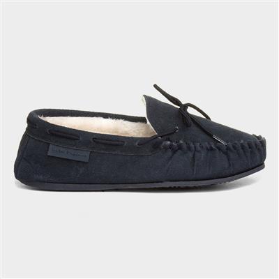 Allie Womens Navy Leather Moccasin