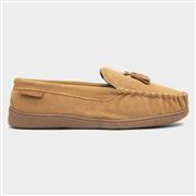 Hush Puppies Linus Mens Tan Leather Slipper (Click For Details)