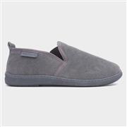 Hush Puppies Arnold Mens Grey Leather Full Slipper (Click For Details)