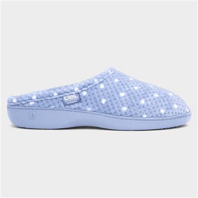 Popcorn Terry Womens Blue Mule Slipper
