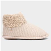 Totes Womens Cream Bootie Slipper (Click For Details)