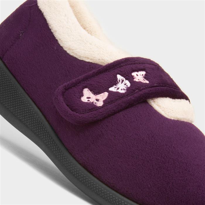 Matilda Womens Heather Wide Fit Slipper