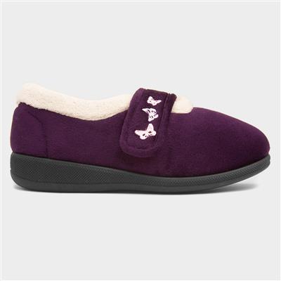 Matilda Womens Heather Wide Fit Slipper