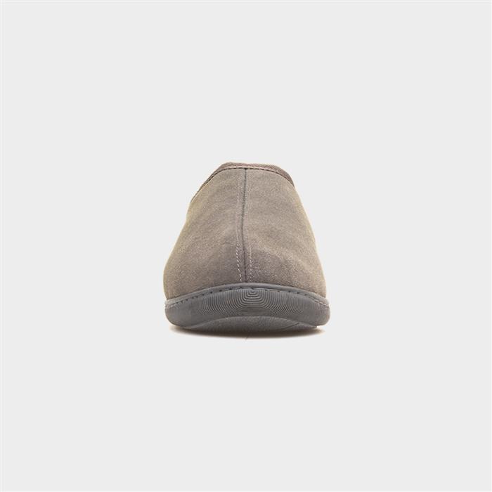 Ashton Mens Grey Suede Mule Slipper