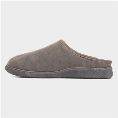 Ashton Mens Grey Mule Slipper