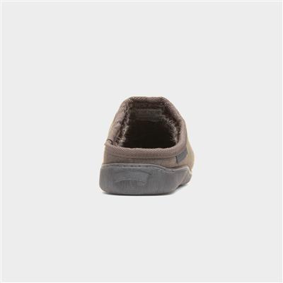 Ashton Mens Grey Mule Slipper