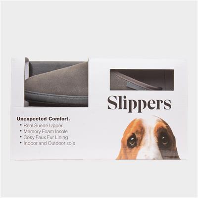 Ashton Mens Grey Mule Slipper