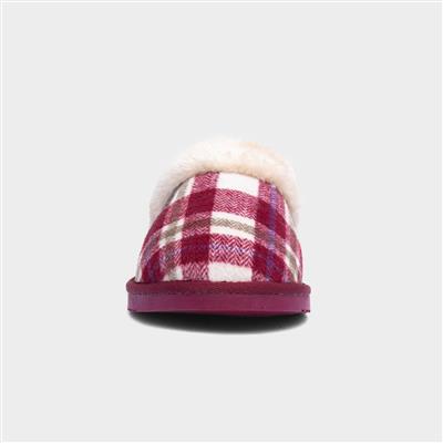 Shetland Womens Red Mule Slippers