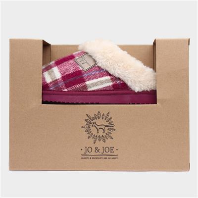 Shetland Womens Red Mule Slippers