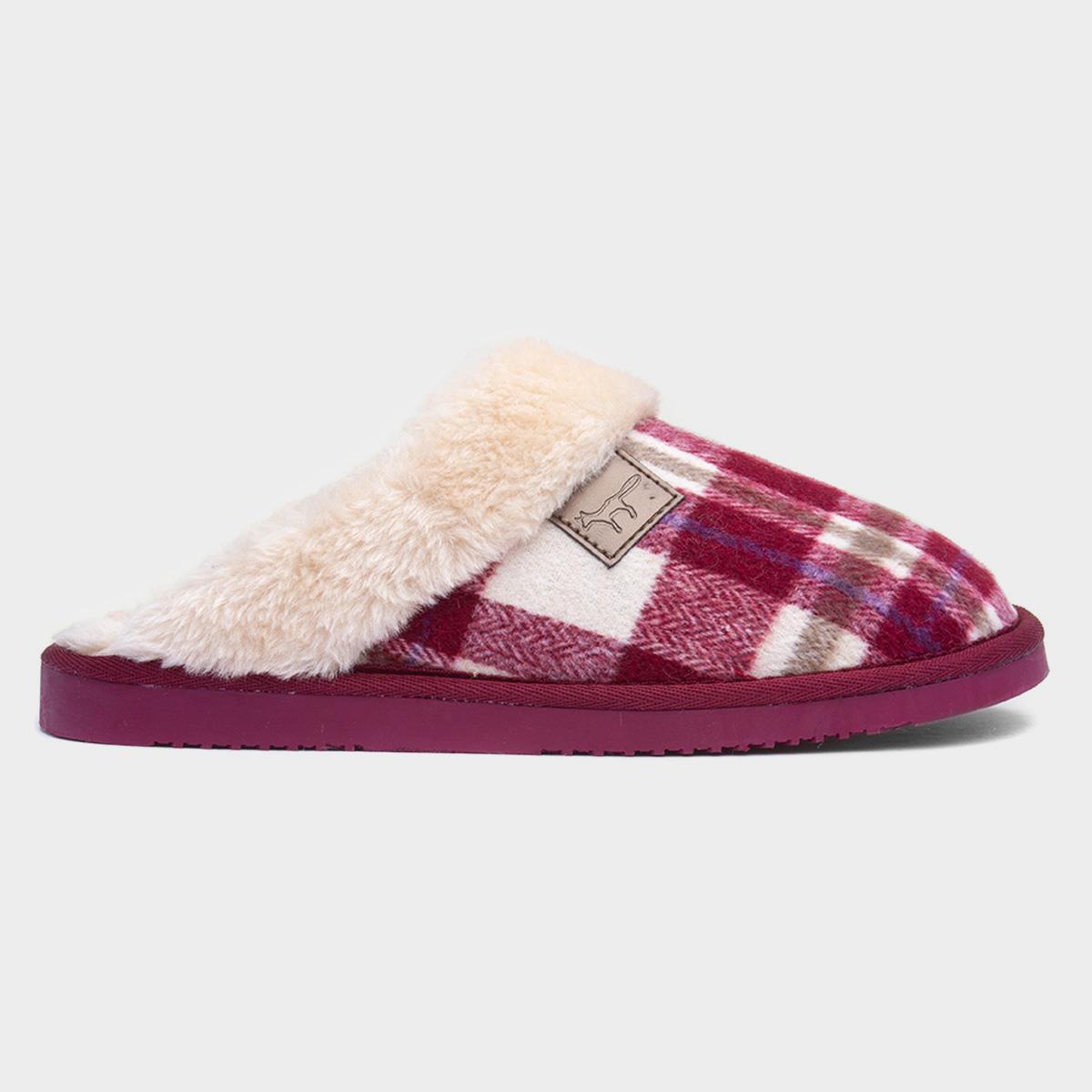 Shetland Womens Red Mule Slippers