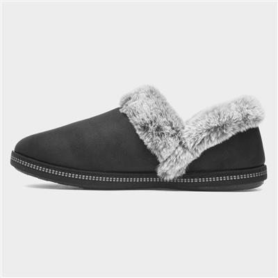 Cosy Campfire Womens Black Slipper