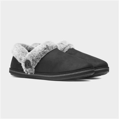 Cosy Campfire Womens Black Slipper