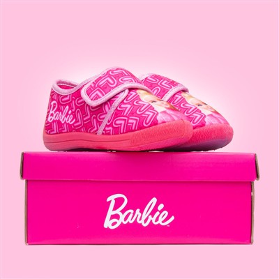 Kids Fuchsia Easy Fasten Slipper