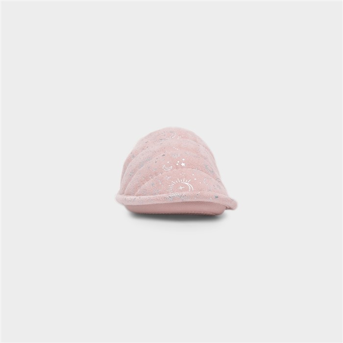 Astir Womens Pink Mule Slipper