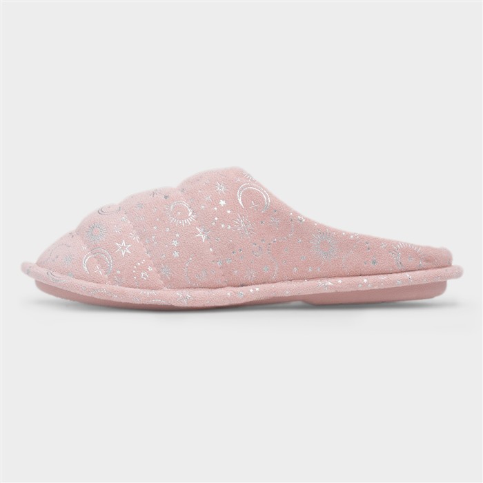 Astir Womens Pink Mule Slipper
