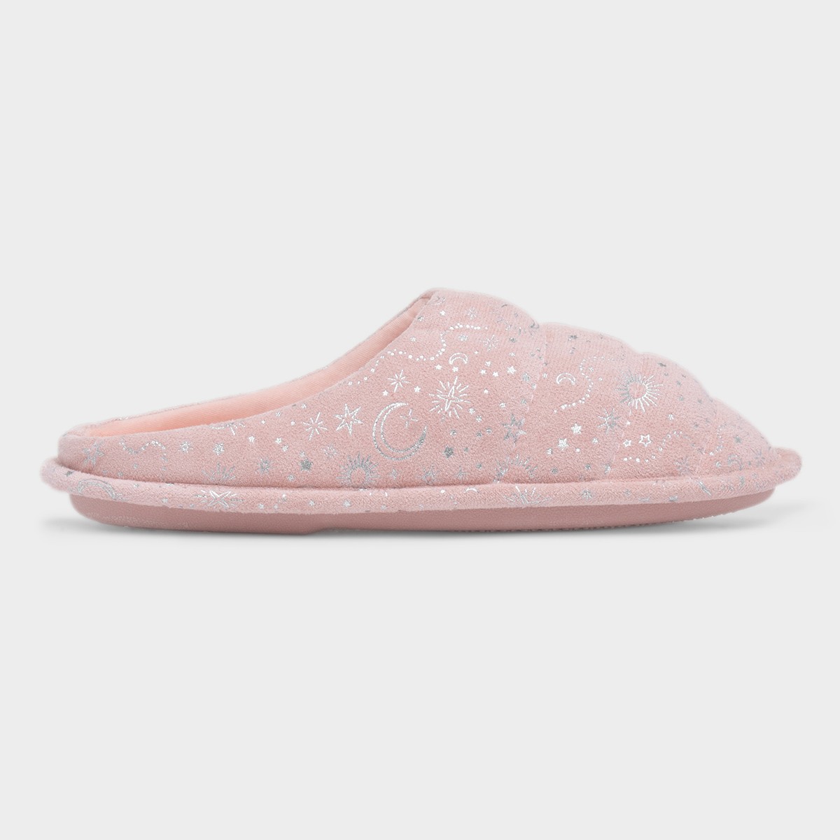 Astir Womens Pink Mule Slipper