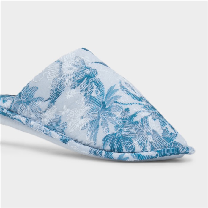 Hawaii Womens Blue Mule Slipper