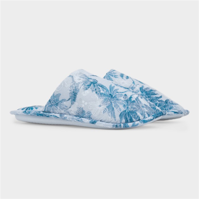 Hawaii Womens Blue Mule Slipper