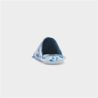 Hawaii Womens Blue Mule Slipper