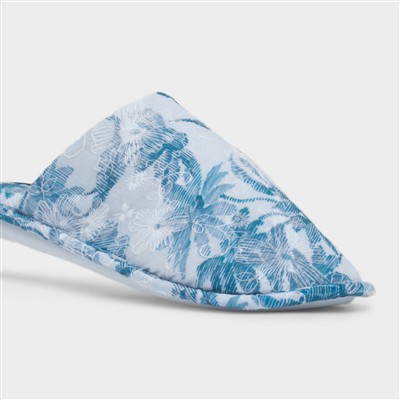 Hawaii Womens Blue Mule Slipper