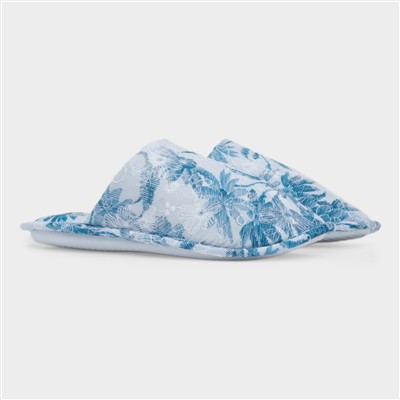 Hawaii Womens Blue Mule Slipper