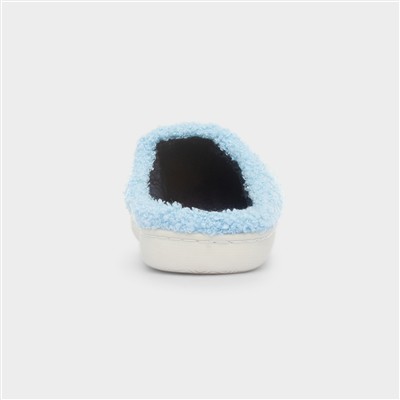 Blossom Womens Blue Mule Slipper