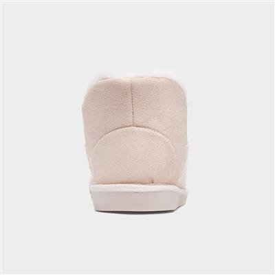 Rosanna Womens Cream Bootie Slipper