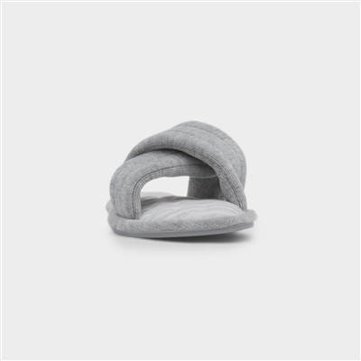 Womens Marl Grey Womens Mule Slipper