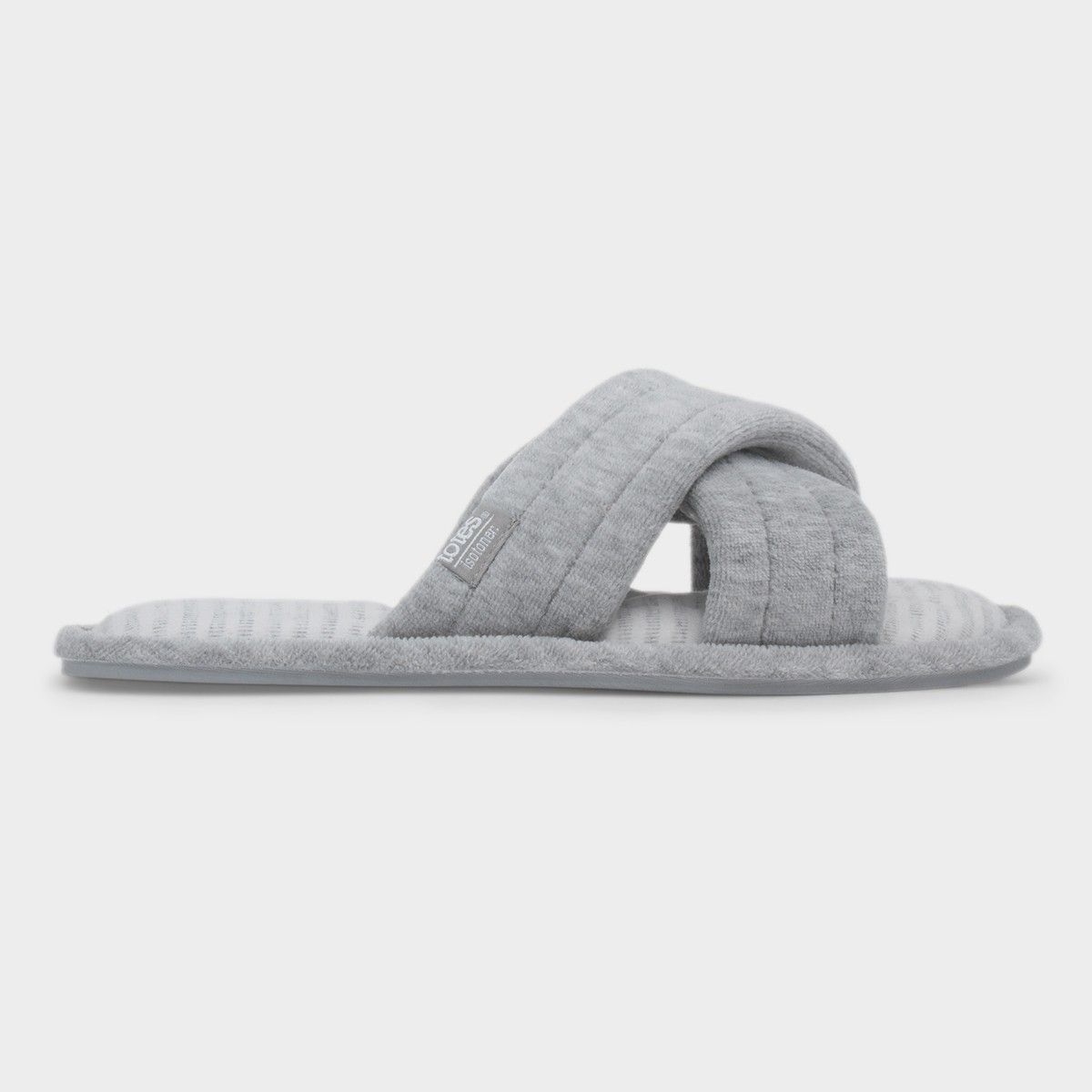 Womens Marl Grey Womens Mule Slipper