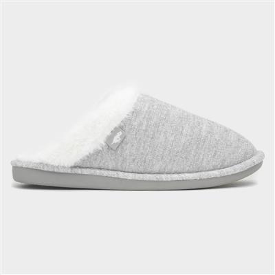 Rosie Womens Grey Faux Fur Lined Mule