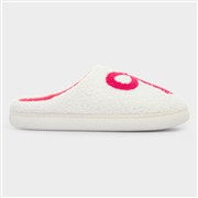Jo & Joe Womens Cream Bow Slipper (Click For Details)