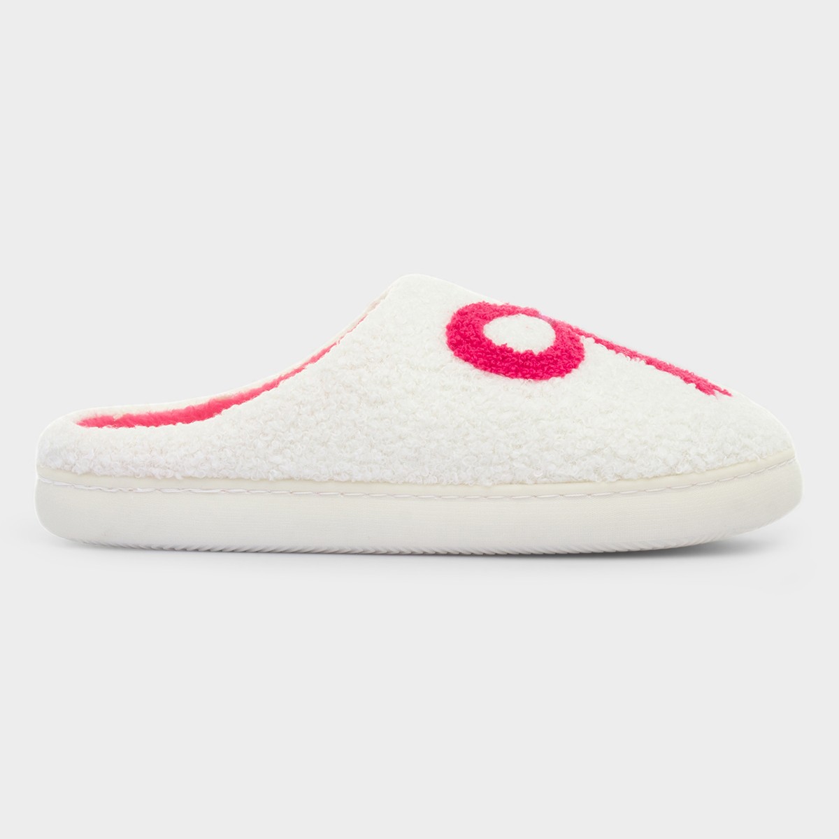 Womens Cream Bow Slipper