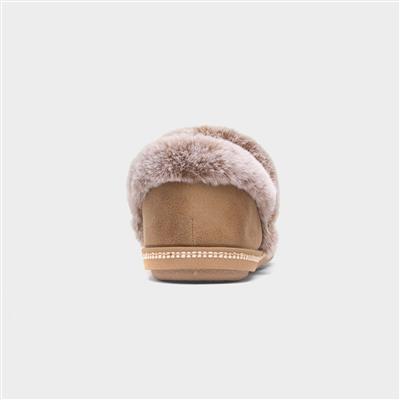 Cosy Campfire Womens Tan Slipper