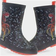Boys Black and Red Dinosaur Welly (Click For Details)