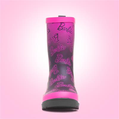 Lyla Kids Black & Pink Welly
