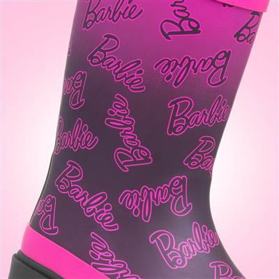 Lyla Kids Black & Pink Welly