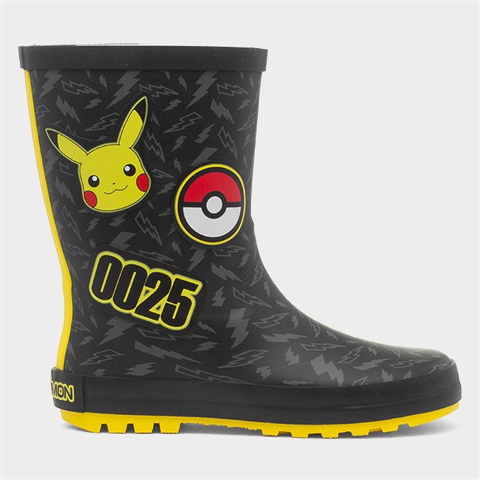Kids Black Lightning Bolts Character Welly
