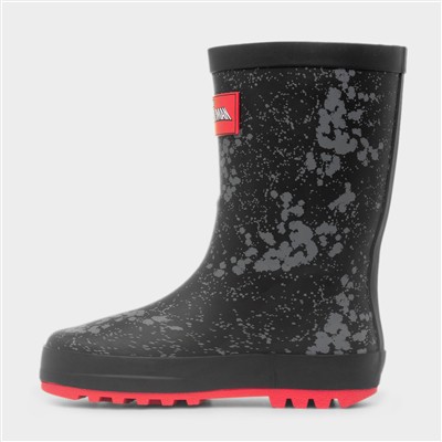 Mack Kids Black Welly