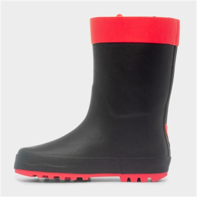 Demios Kids Black Welly
