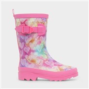 Girls Pink Heart Welly (Click For Details)
