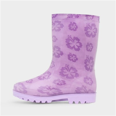 Cyndi Kids Purple Character Welly