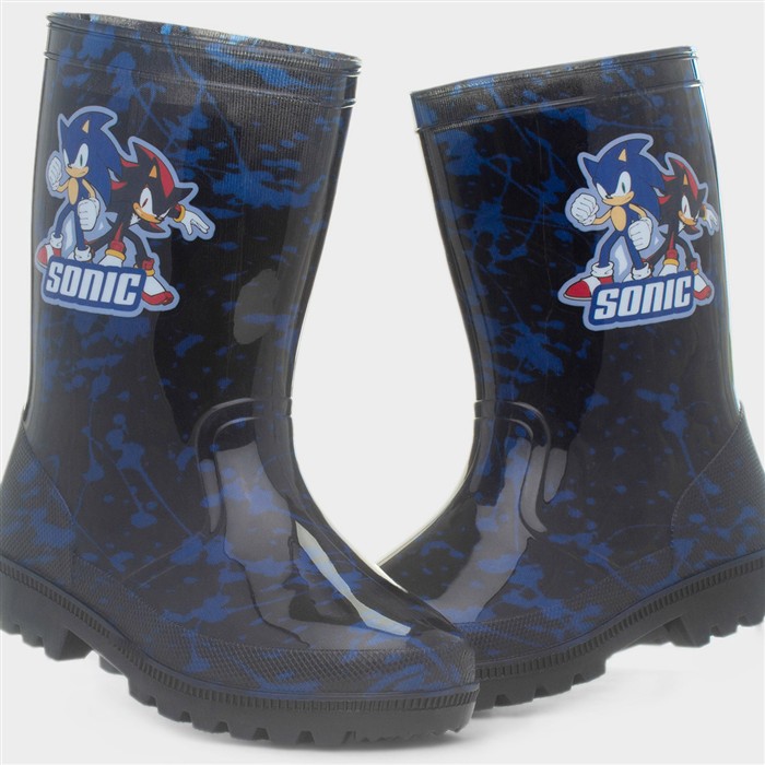 Shadow Kids Black Welly