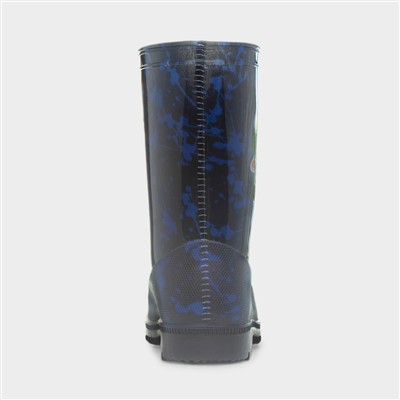 Shadow Kids Black Welly