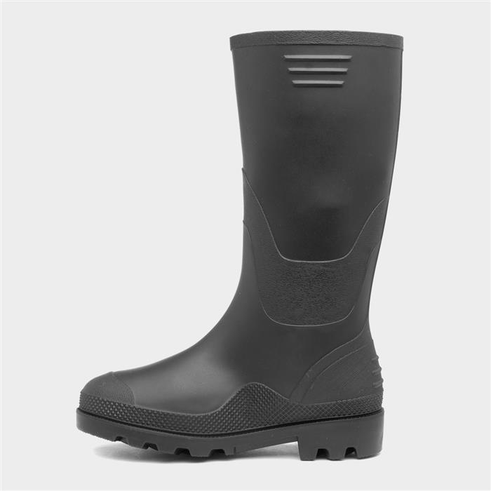Kids Black Tall Welly Size 11 to 6