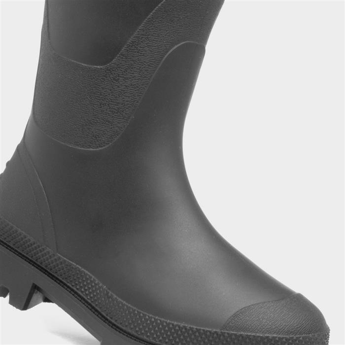 Kids Black Tall Welly Size 11 to 6