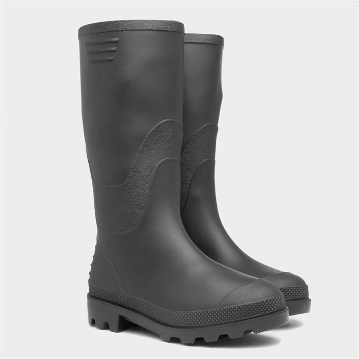 Kids Black Tall Welly Size 11 to 6
