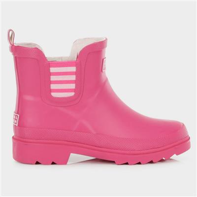 Harper Jnr Girls Ankle Welly in Pink